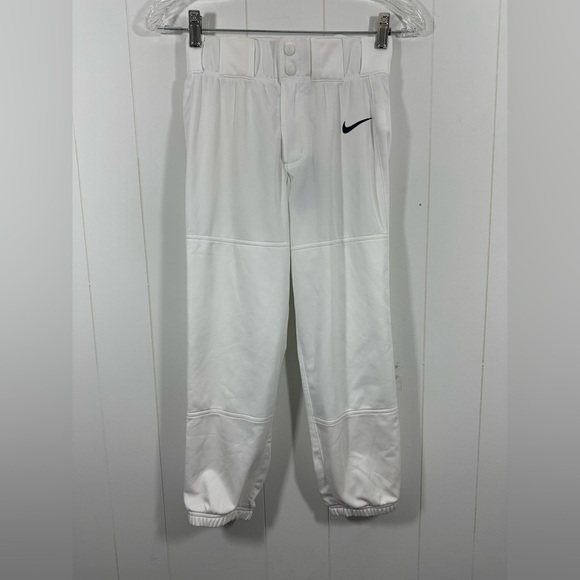 NEW Nike Engineered Size Medium Boys Baseball Pants White Jogger - Picture 1 of 8